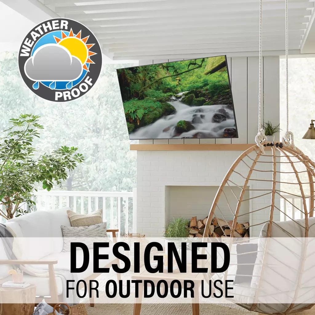 SANUS Outdoor Premium Full-Motion TV Wall Mount 40"-85" - official product image
