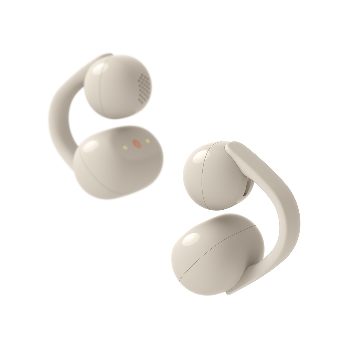 Sony LinkBuds Clip Open-Ear True Wireless Earphones - Greige - official product image