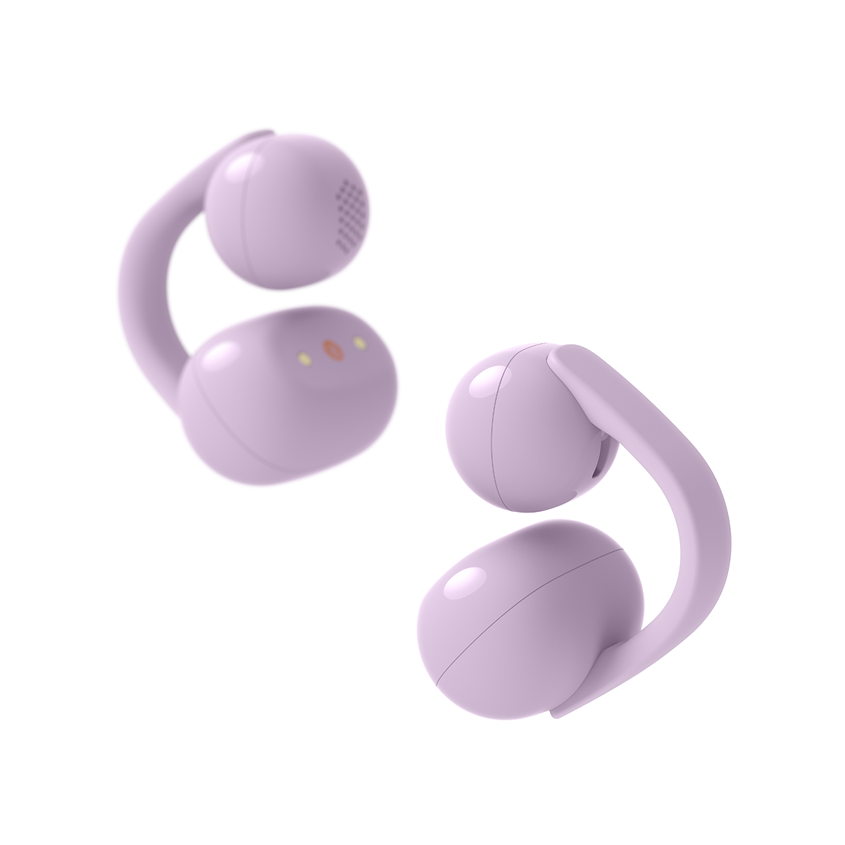 Sony LinkBuds Clip Open-Ear True Wireless Earphones - Lavender - official product image