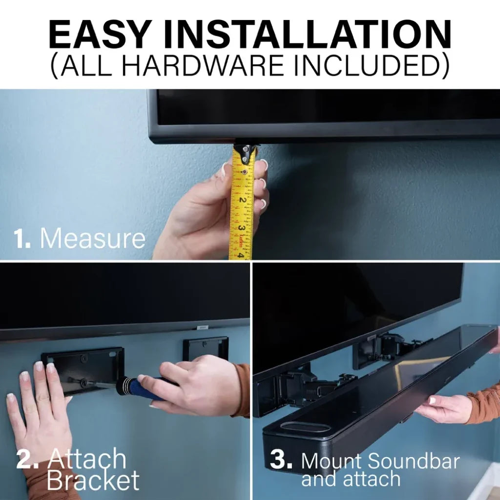 SANUS Universal Extendable Soundbar Wall Mount - official product image