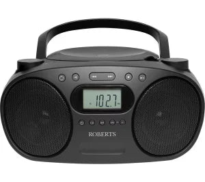 Roberts Zoombox FM with CD Player Black | ZOOMBOXFMBK