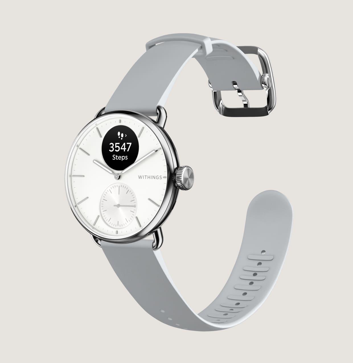 Withings ScanWatch 2 - Advanced Health Monitor with ECG & SpO2 - 38mm White | 78-HWA10-model 2-All-Int