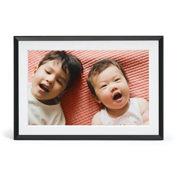 AURA Carver WiFi-Connected 10.1" LCD Digital Picture Frame - Gravel with Mat White | UKA900-MBLK