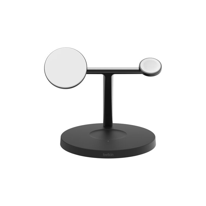 Belkin BoostCharge Pro 3-in-1 Wireless Charging Stand with Qi2 15W Black product image