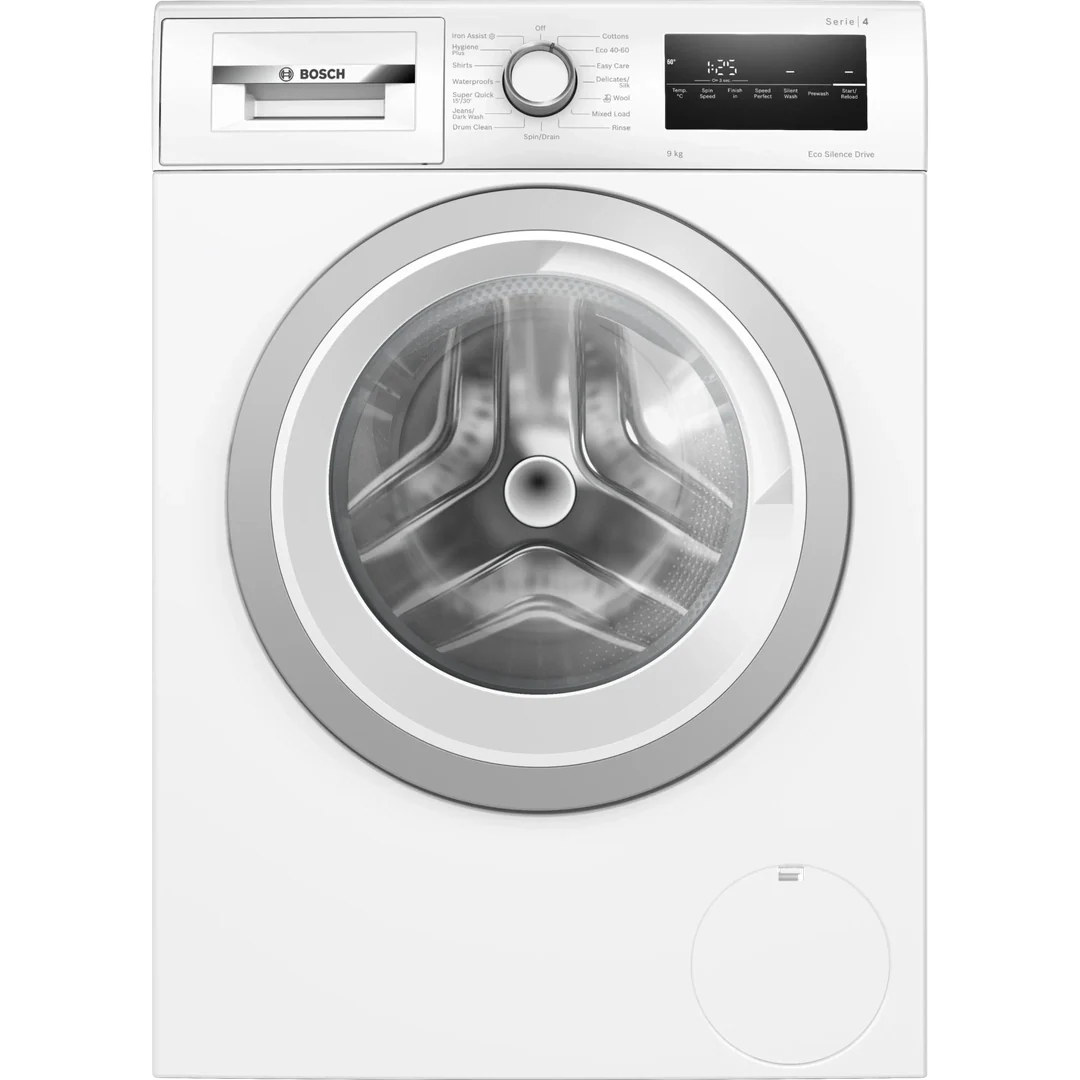 Bosch Series 4 Washing machine, Front Loader 9kg 1400 rpm - White | WAN28259GB Bosch Washing Machine Euronics Ireland