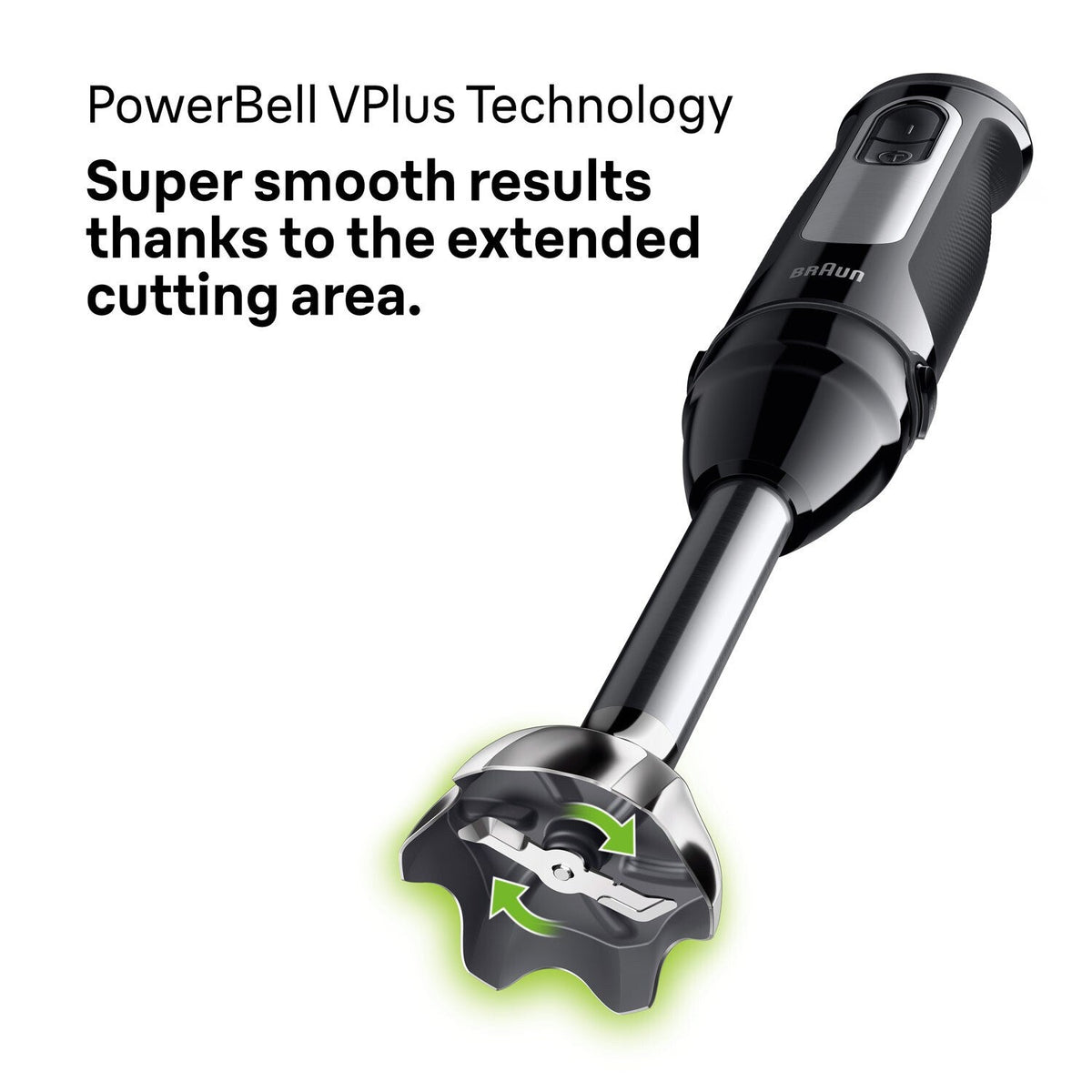 Braun MultiQuick 5 Pro Hand Blender - Black - PowerBell VPlus blade