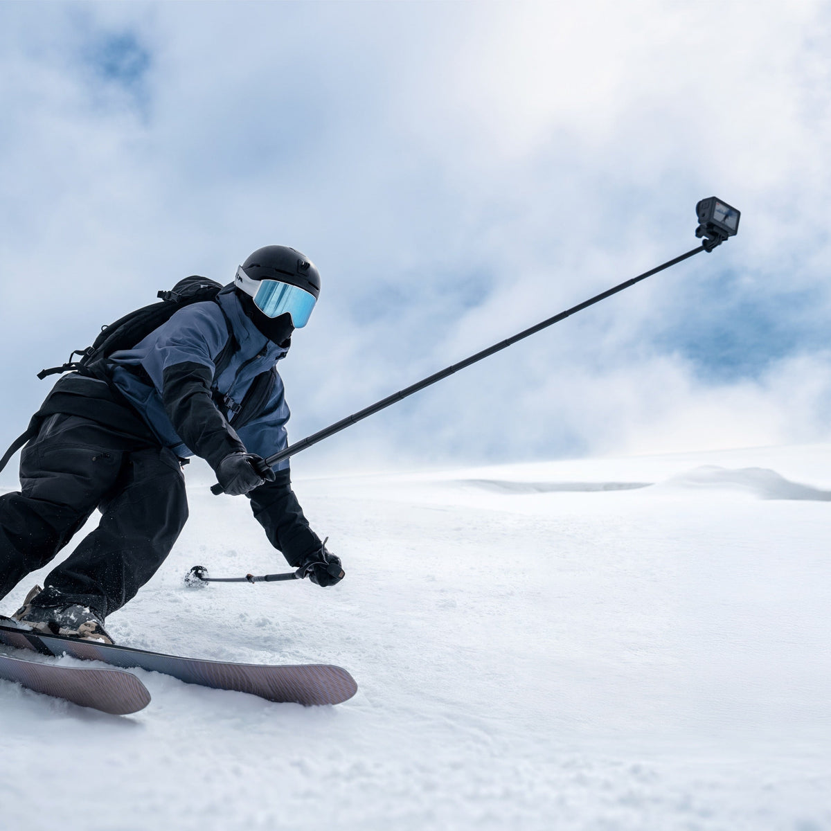 DJI Osmo Action 6 8K Action Camera Adventure Combo - skiing