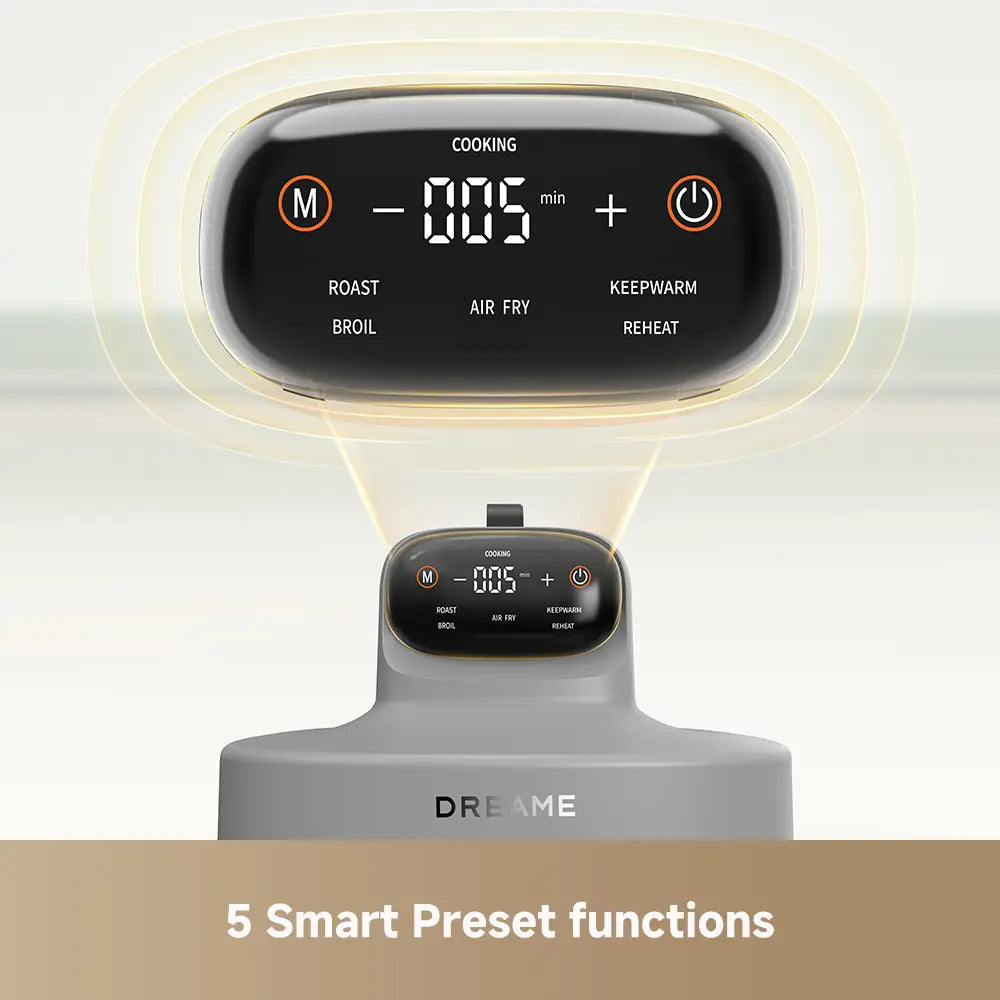 Dreame Tasti 5-in-1 Glass Air Fryer Grey product image