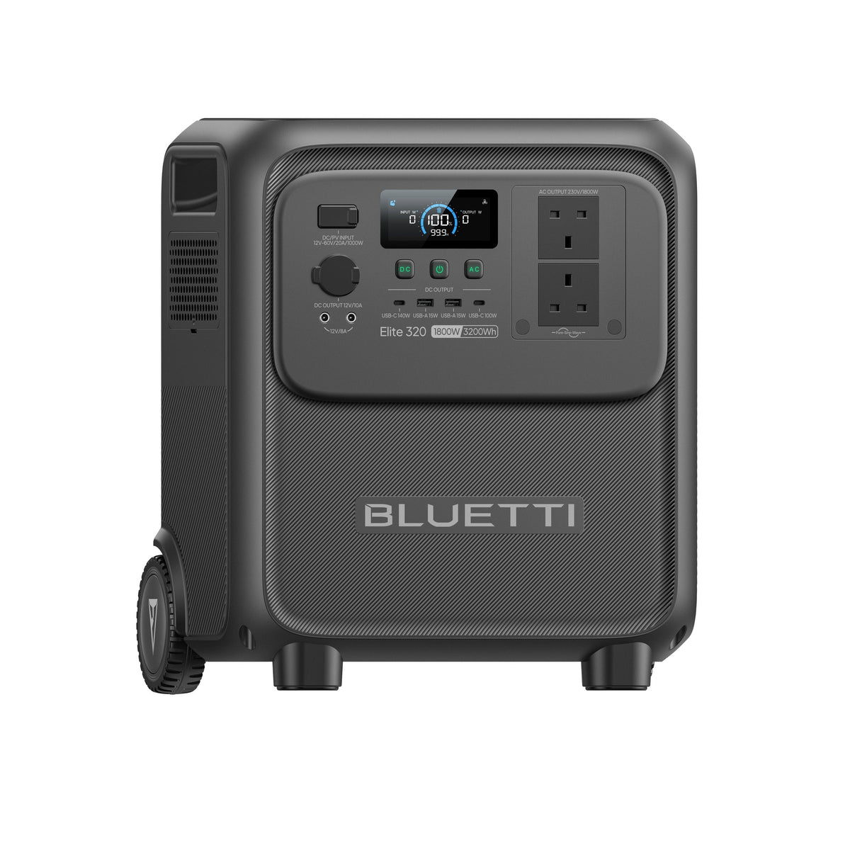 BLUETTI Elite 320 3,200Wh 1,800W Portable Power Station - angled view