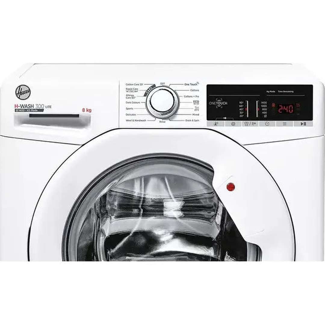 Hoover H-Wash 300 NFC 8KG 1400 RPM Freestanding Washing Machine - White | H3W48TA4/1-80 Hoover Washing Machine Euronics Ireland