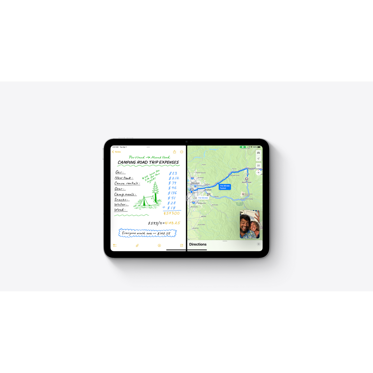Apple iPad 11" (A16) 128GB Wi-Fi Tablet - Pink - FaceTime with Centre Stage