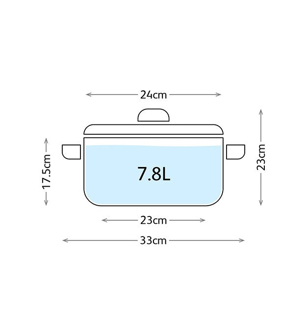Judge JH45 24cm enamel stockpot, black product image 2