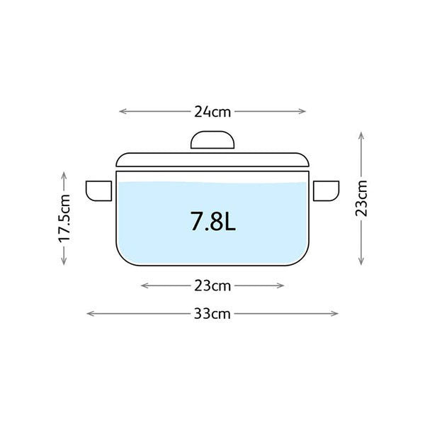 Judge JH45 24cm enamel stockpot, black product image 5