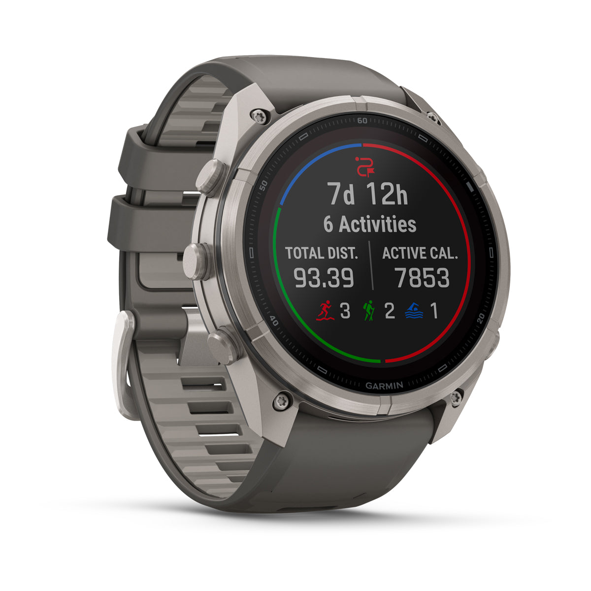 Garmin fenix 9 Pro inReach Solar 51mm Sapphire GPS Smartwatch - front-left angled view