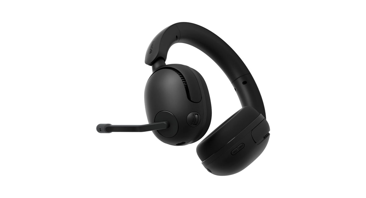 Sony INZONE H5 Wireless Gaming Headset - Black - angled view