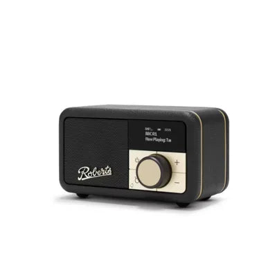 Roberts Revival Petite 2 FM Radio with Bluetooth Black | REV-PETITE2BK