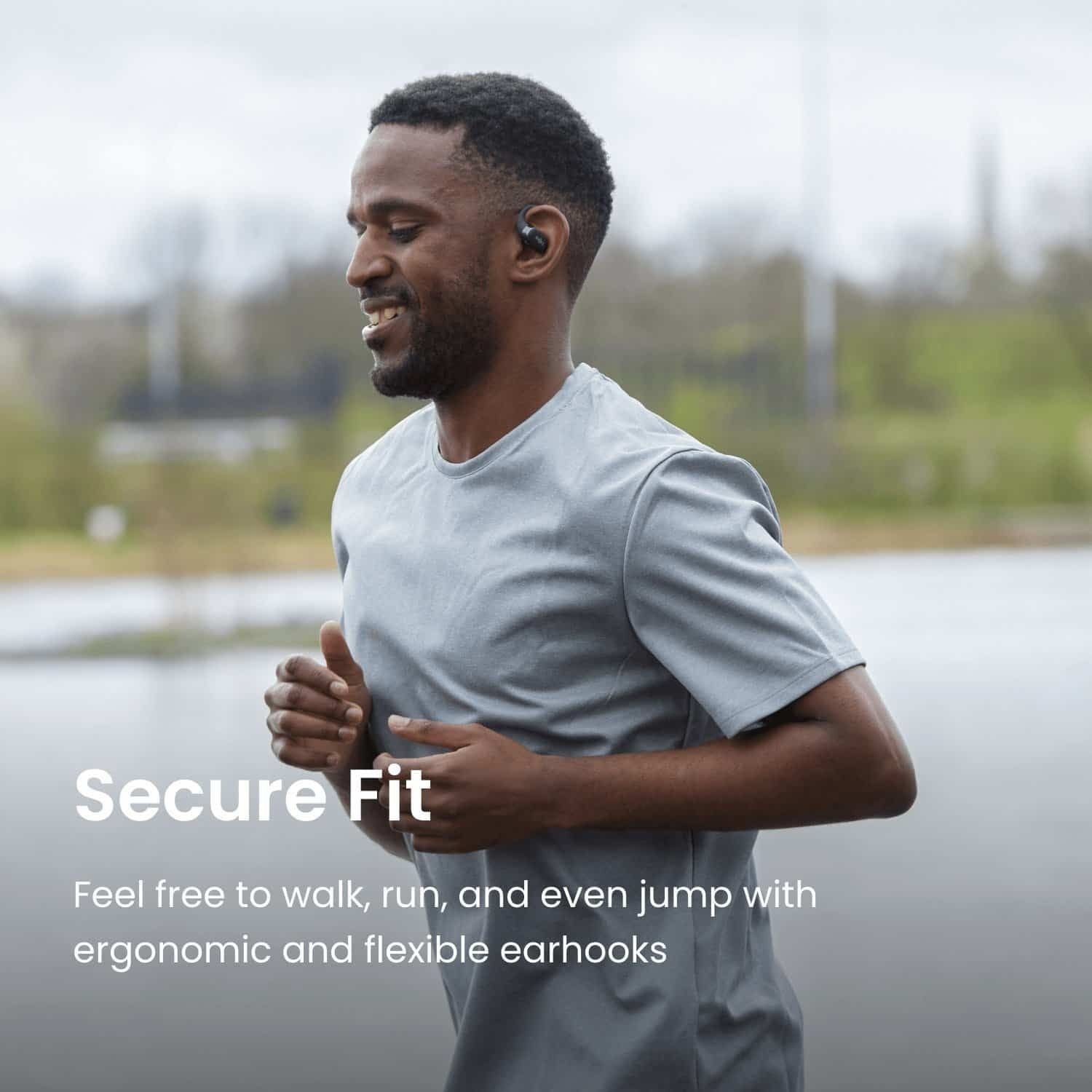 SHOKZ OpenFit True Wireless Earbuds in Black | 38-T910BK