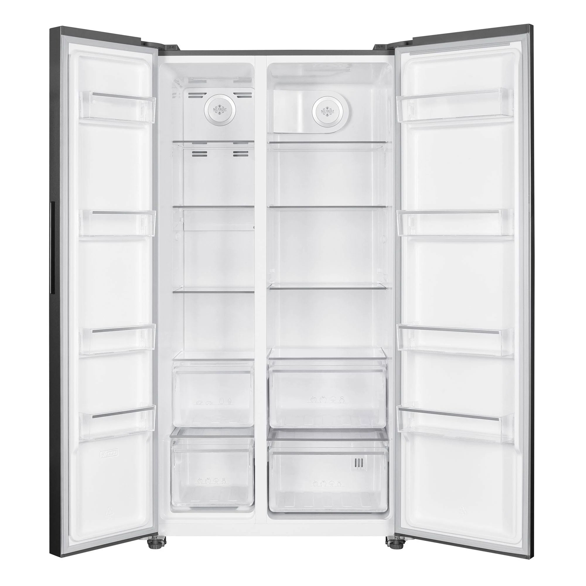 BELLING AMERICAN STYLE FRIDGE FREEZER - PREMIUM BLACK STEEL - TOTAL FROST FREE | BAFF536BKIX