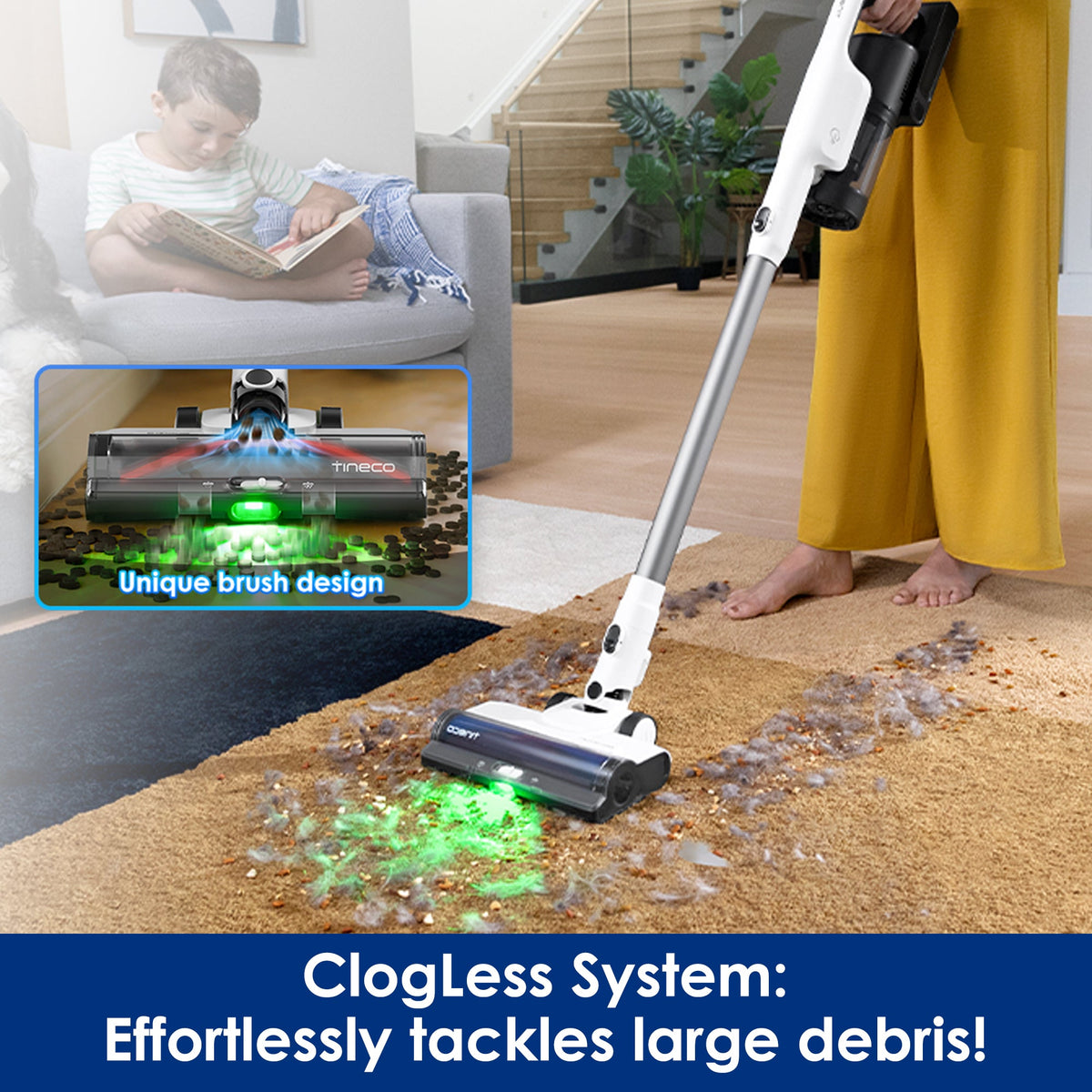 Tineco PURE ONE Station 5 Cordless Stick Vacuum with Self-Cleaning Station - ClogLess system