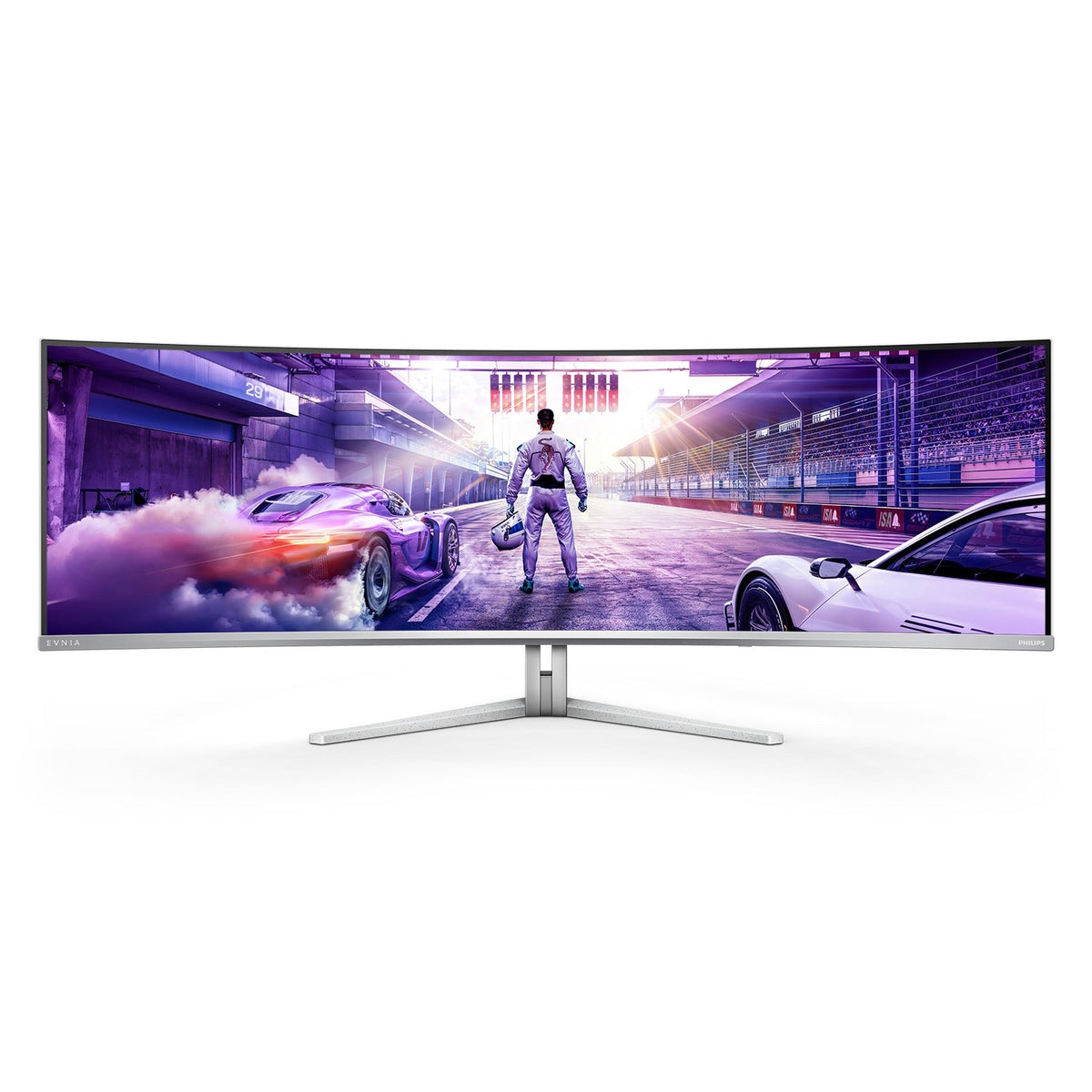 Philips Evnia 49M2C8900L 49" QD-OLED 144Hz Curved Super Ultrawide Gaming Monitor - front view