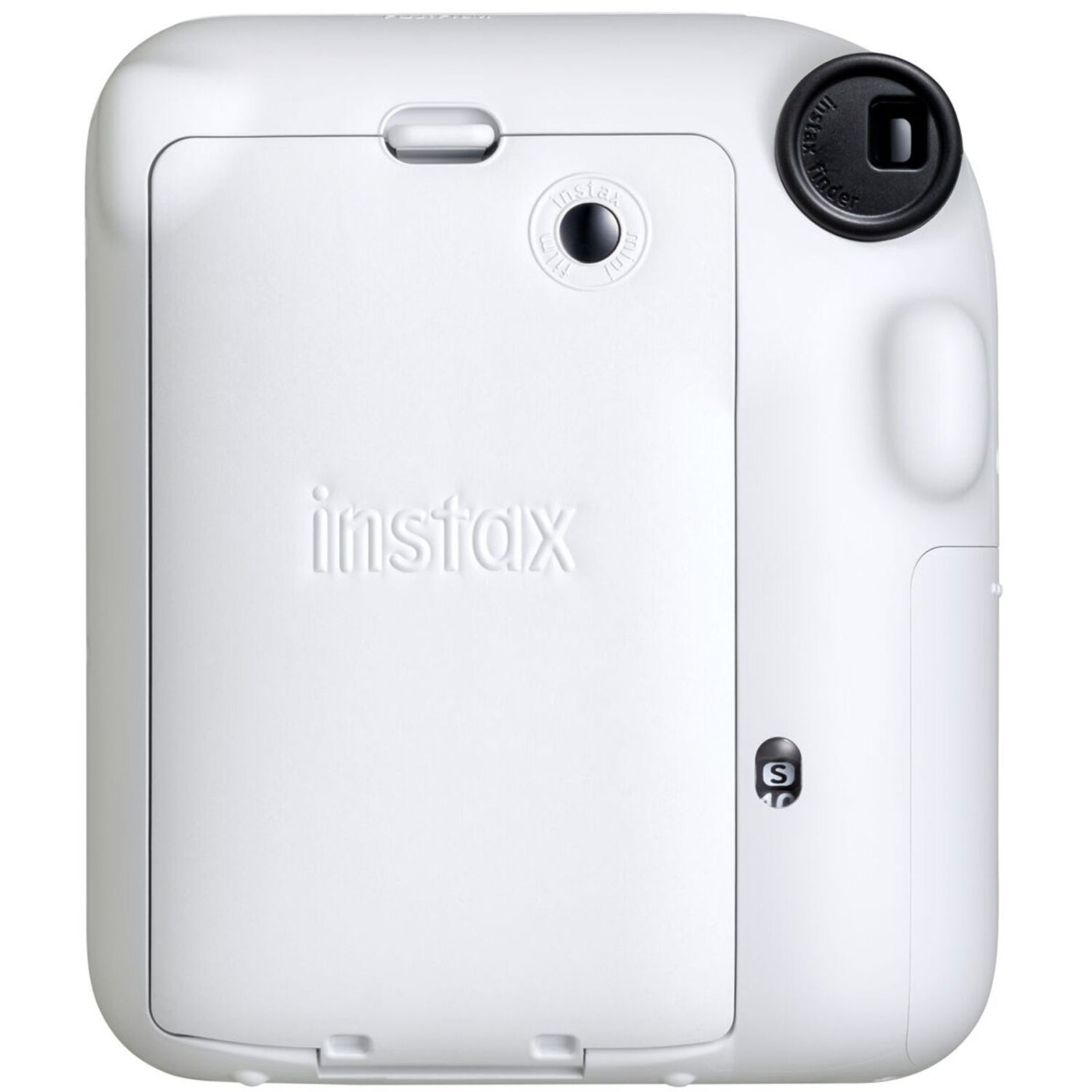 FUJIFILM instax mini 12 Instant Camera Clay White - rear view