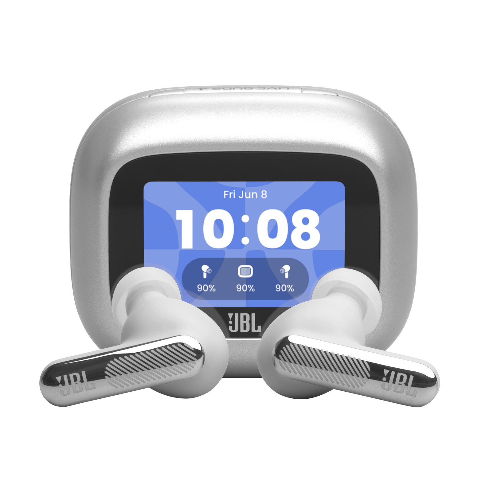 JBL Live Beam 4 True Wireless Noise-Cancelling Earbuds Silver product image