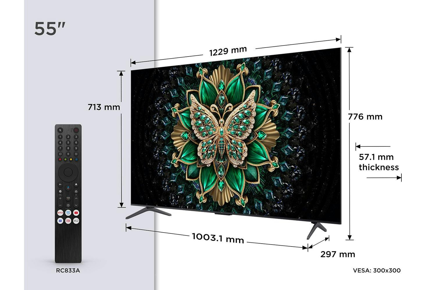 TCL 55" 144Hz Mini LED Google TV | 55C6K