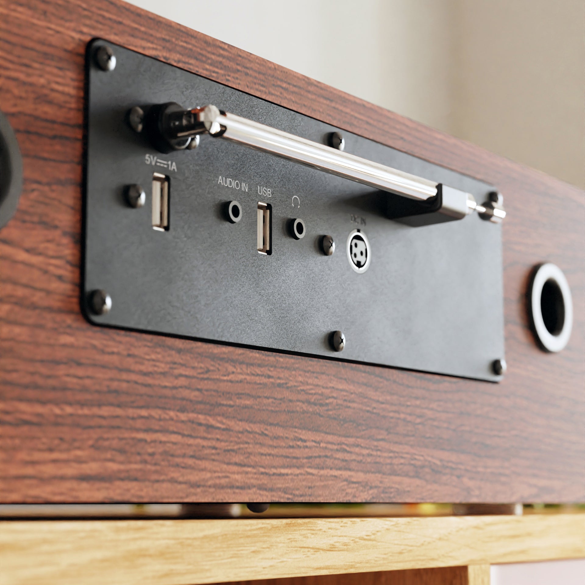 Majority Oakington DAB/FM Radio Music System with CD, Walnut - official product image
