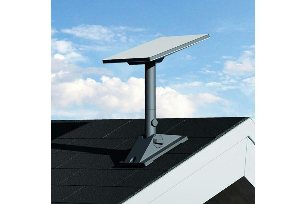 Starlink Mini Pivot Mount - Starlink Mini on a pitched roof