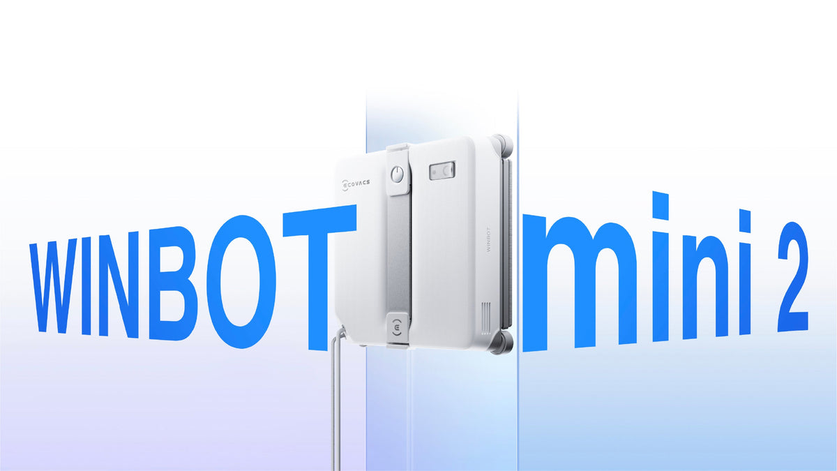 Ecovacs WINBOT mini 2 Window Cleaning Robot - Grey - WINBOT mini 2