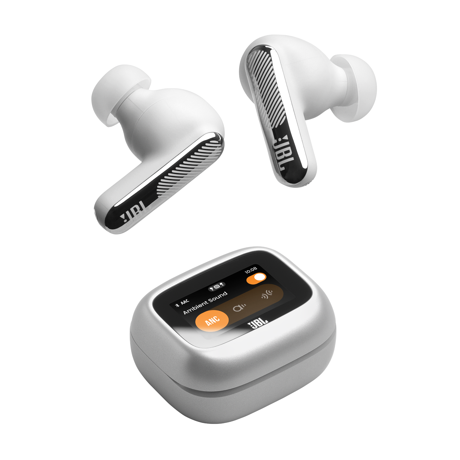 JBL Live Beam 4 True Wireless Noise-Cancelling Earbuds Silver product image
