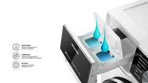 Hisense 10.5kg Wash / 6kg Dry Autodose Washer Dryer with Wifi - White | WD5S1045BW