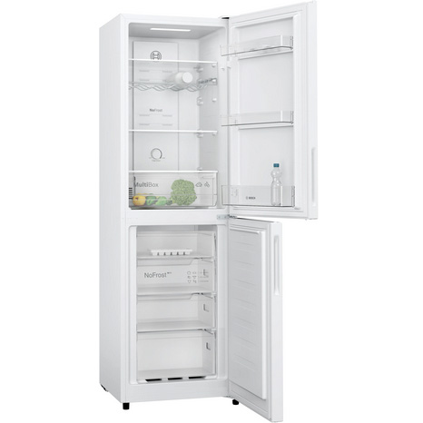 BOSCH SERIES 2 171/84LITRE 182.4X55CM NO FROST FRIDGE-FREEZER - WHITE - NO FROST | KGN27NWEAG
