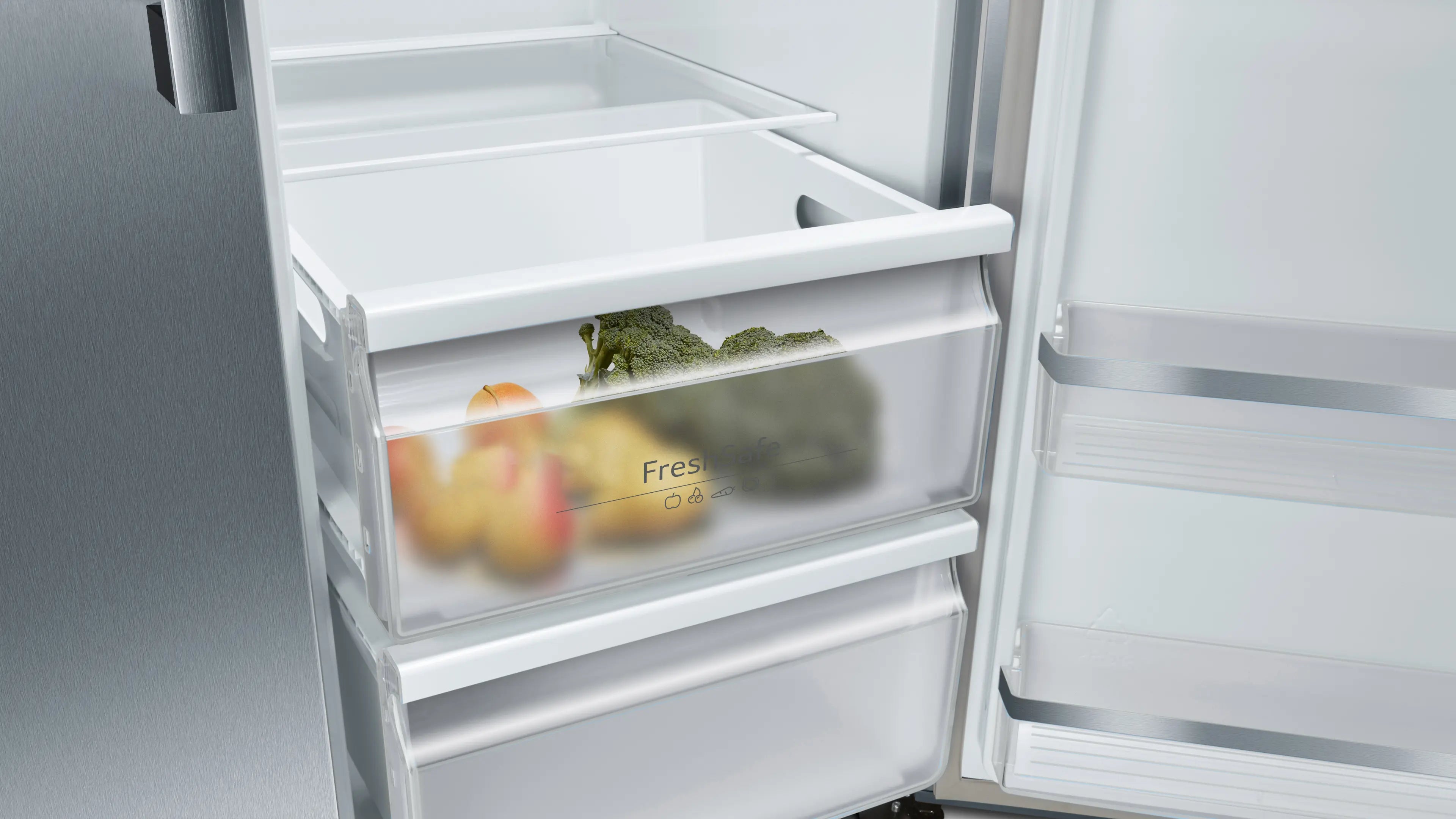 NEFF N70 KA3923IE0G American side-by-side fridge freezer in Stainless Steel