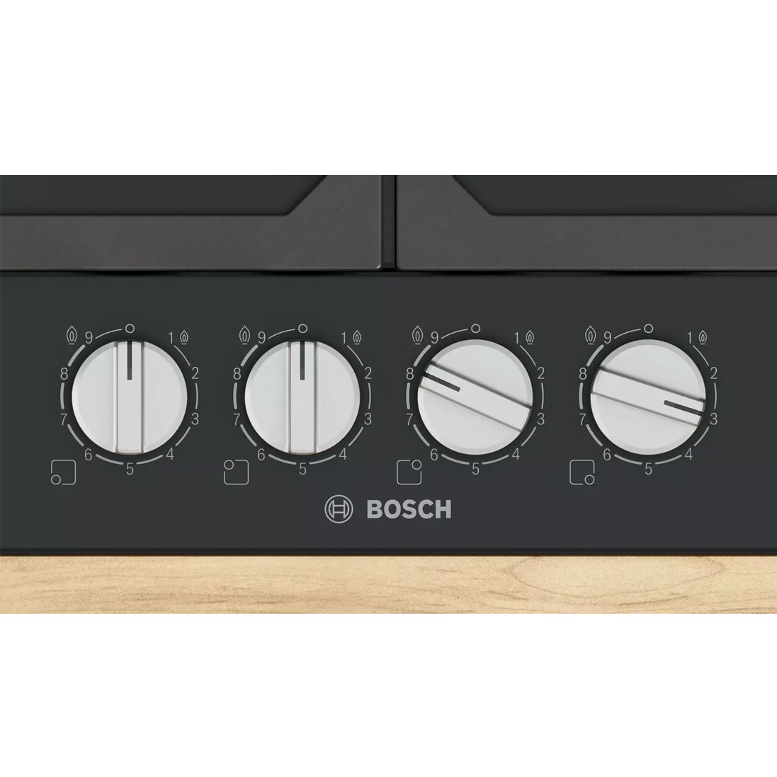 Bosch Series 6 Gas hob 60 cm Enamel, Black | PCP6A6I90