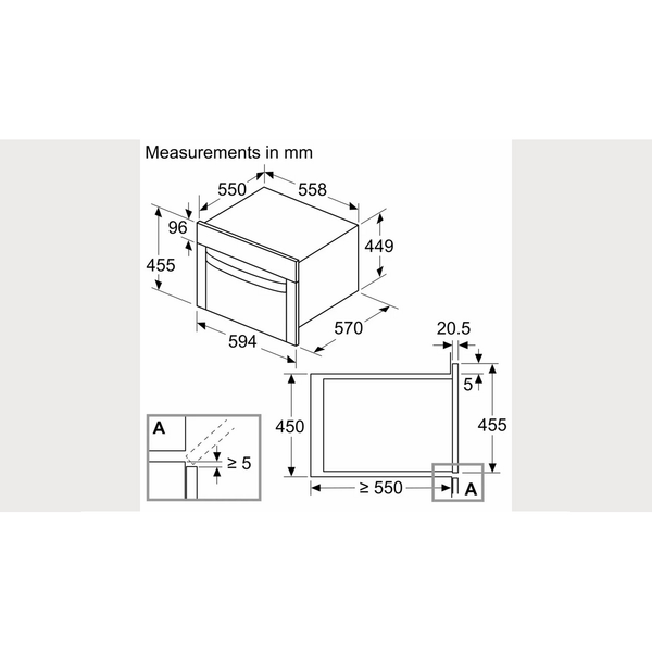 NEFF N50 45cm Built-In Combination Microwave Oven | C1AMG84N1B