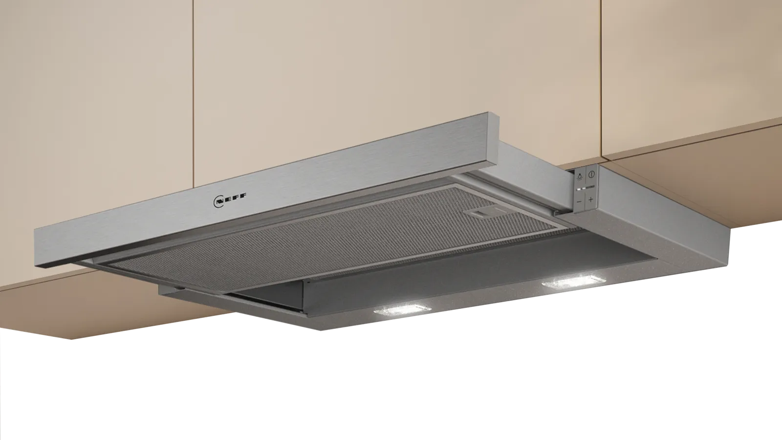 NEFF N 50 D46ED22N1B 60cm telescopic cooker hood in Silver Metallic