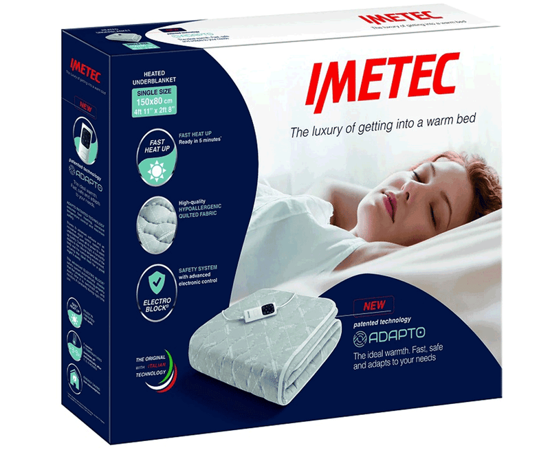 Imetec Poly Adapto Electric Blanket | Single