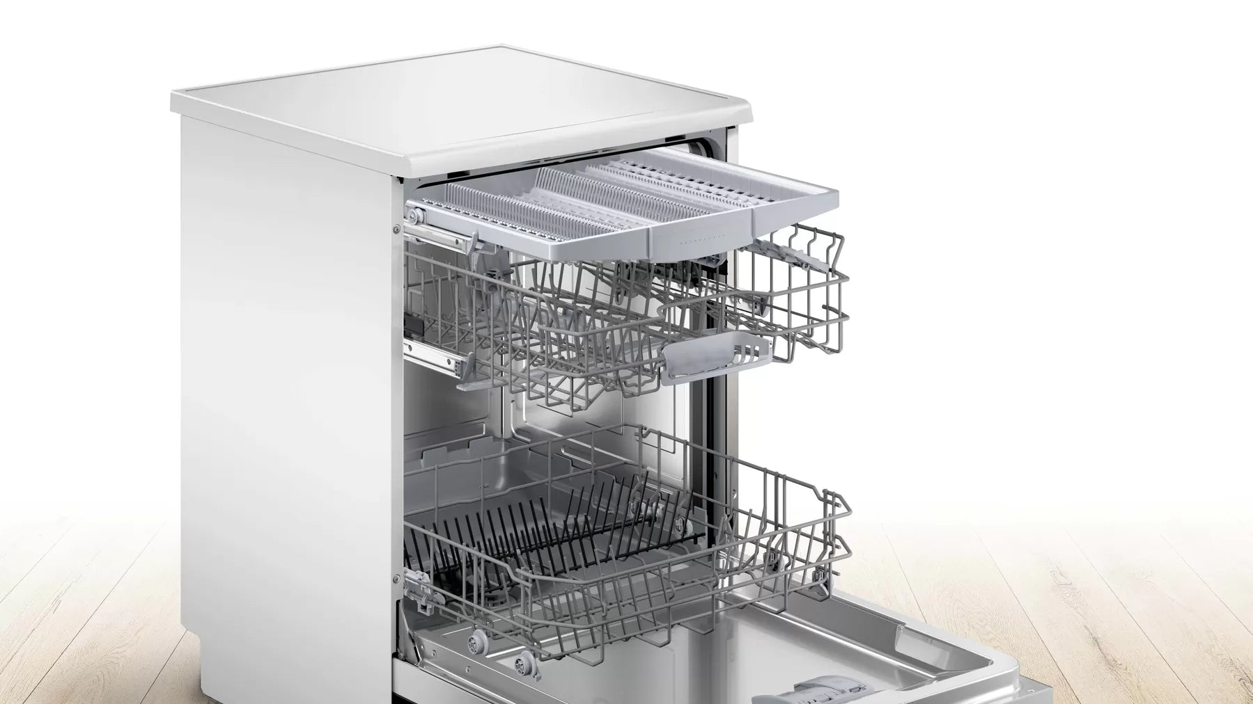Bosch Serie 2 Smart Freestanding 13 Place Dishwasher White | SMS2HVW06G