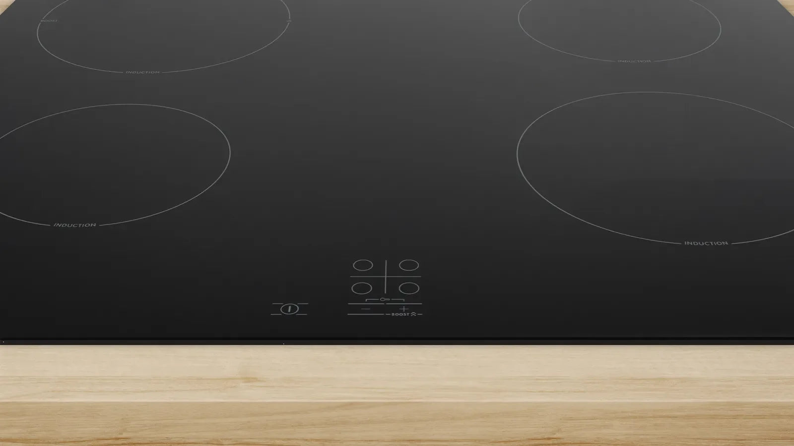 Bosch PUG61RAA5B Series 2 60cm 4 zone induction hob in Black