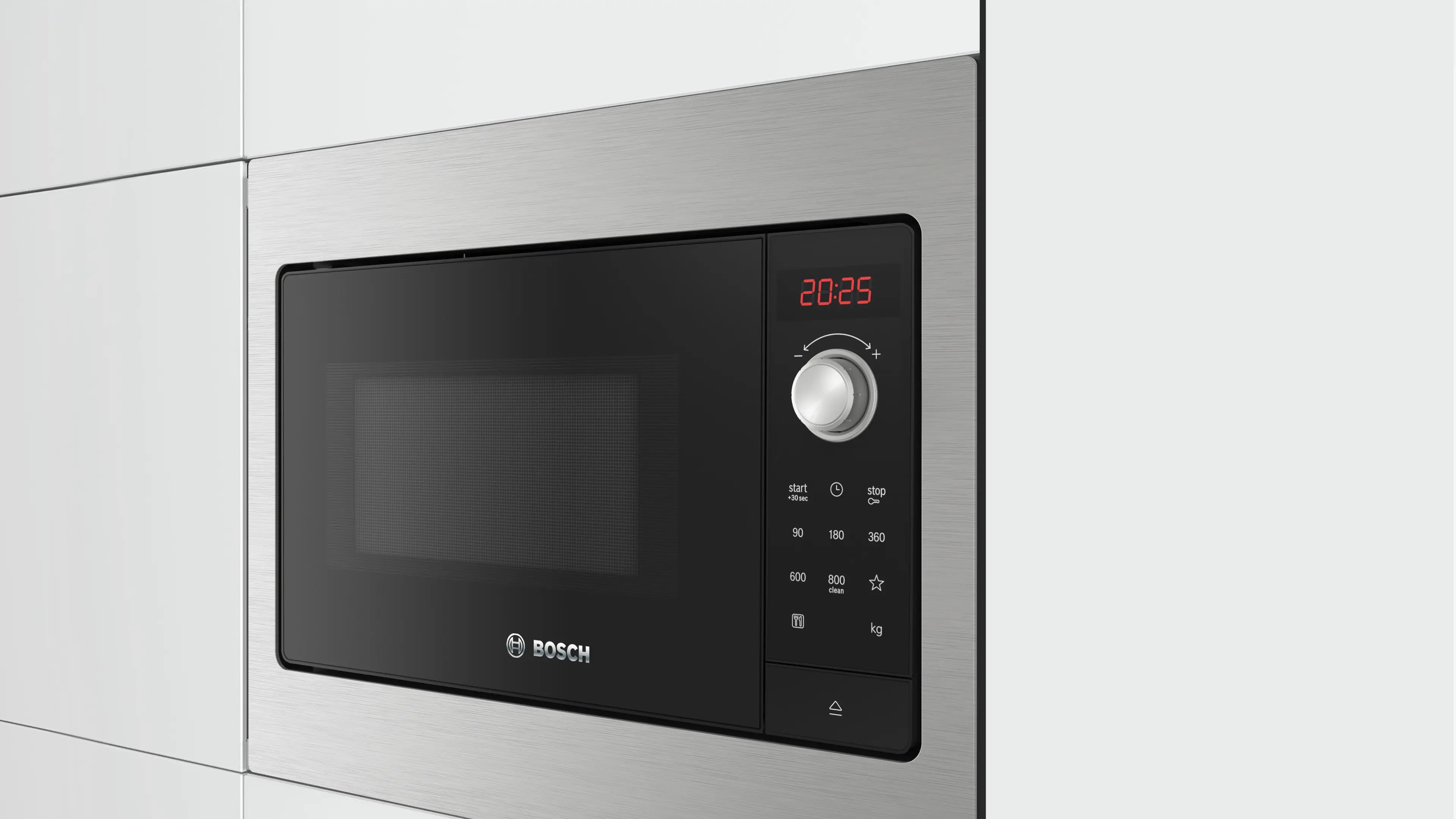 Bosch BFL523MS3B Series 2 built-in 20 litre solo microwave in Stainless Steel