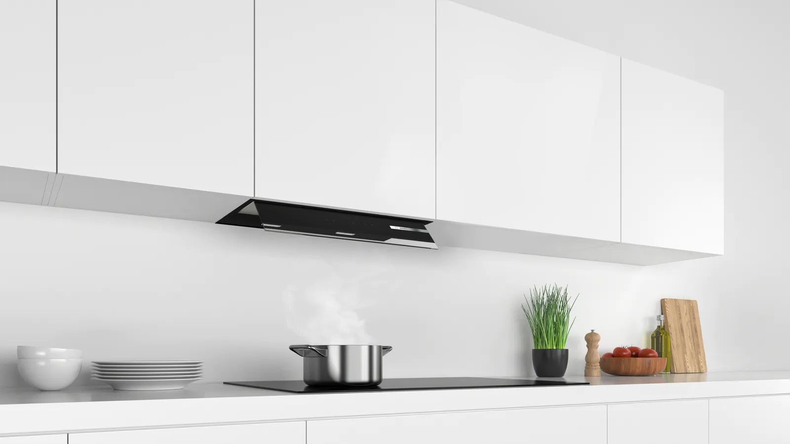 Bosch DBB67AM60B Series 6 60cm integrated design cooker hood in Black