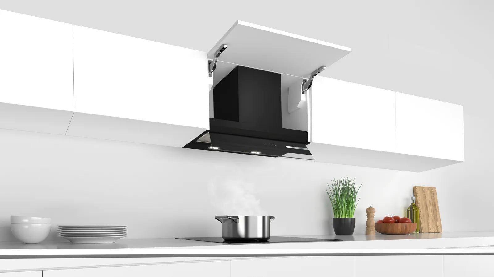 Bosch DBB67AM60B Series 6 60cm integrated design cooker hood in Black