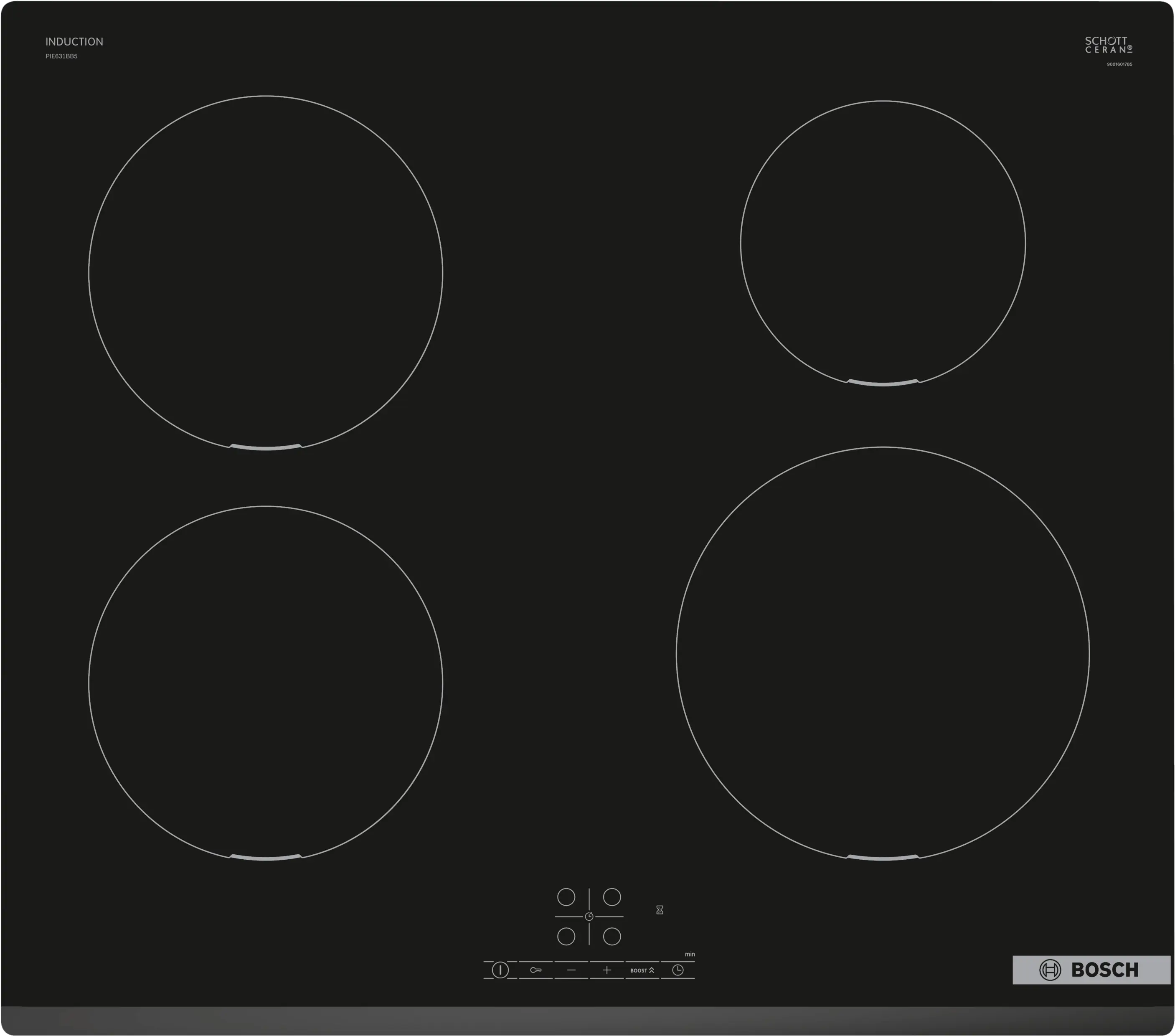 Bosch Series 4 Black Induction Hob 60cm | PIE631BB5E