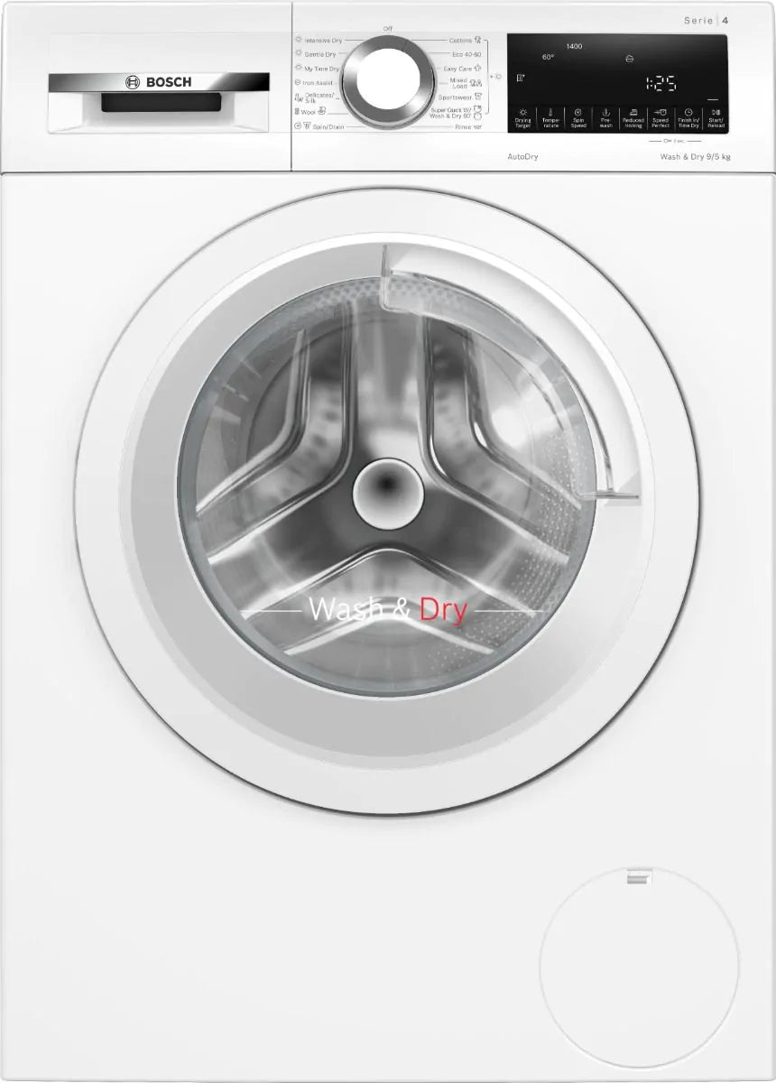 Bosch Series 4 Freestanding 9kg 5kg 1400rpm Washer Dryer White WNA144V9GB Bosch King and Moffatt Ireland