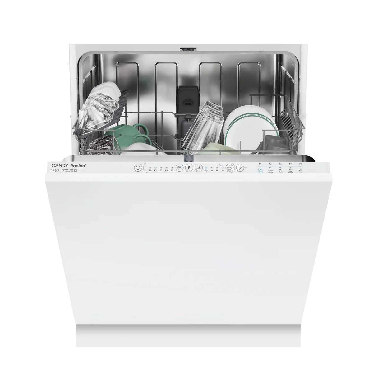 Candy Rapido Fully Integrated 13 Place Dishwasher | CI 3E53E0W‑80