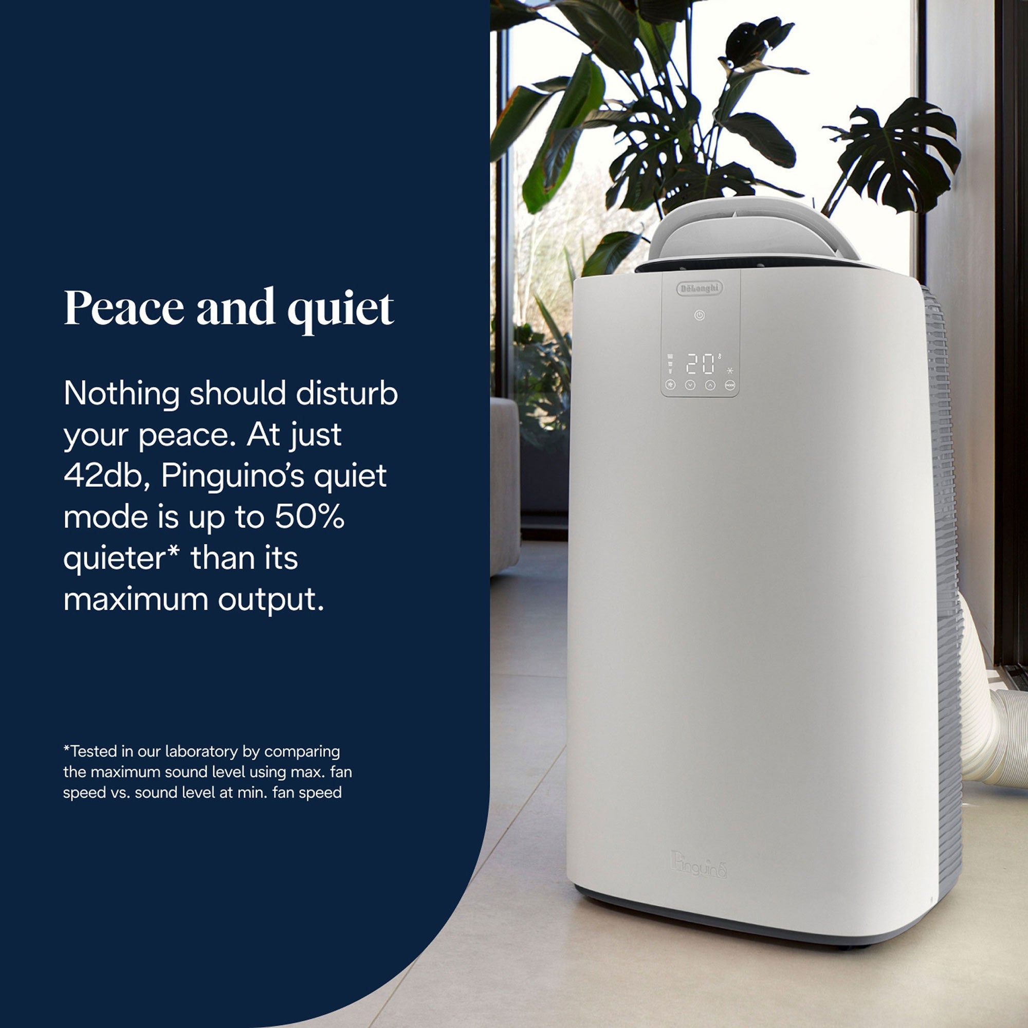 DeLonghi Pinguino AP130i GentleJet Inverter Portable Air Conditioner White | PACAP130IGENTLE