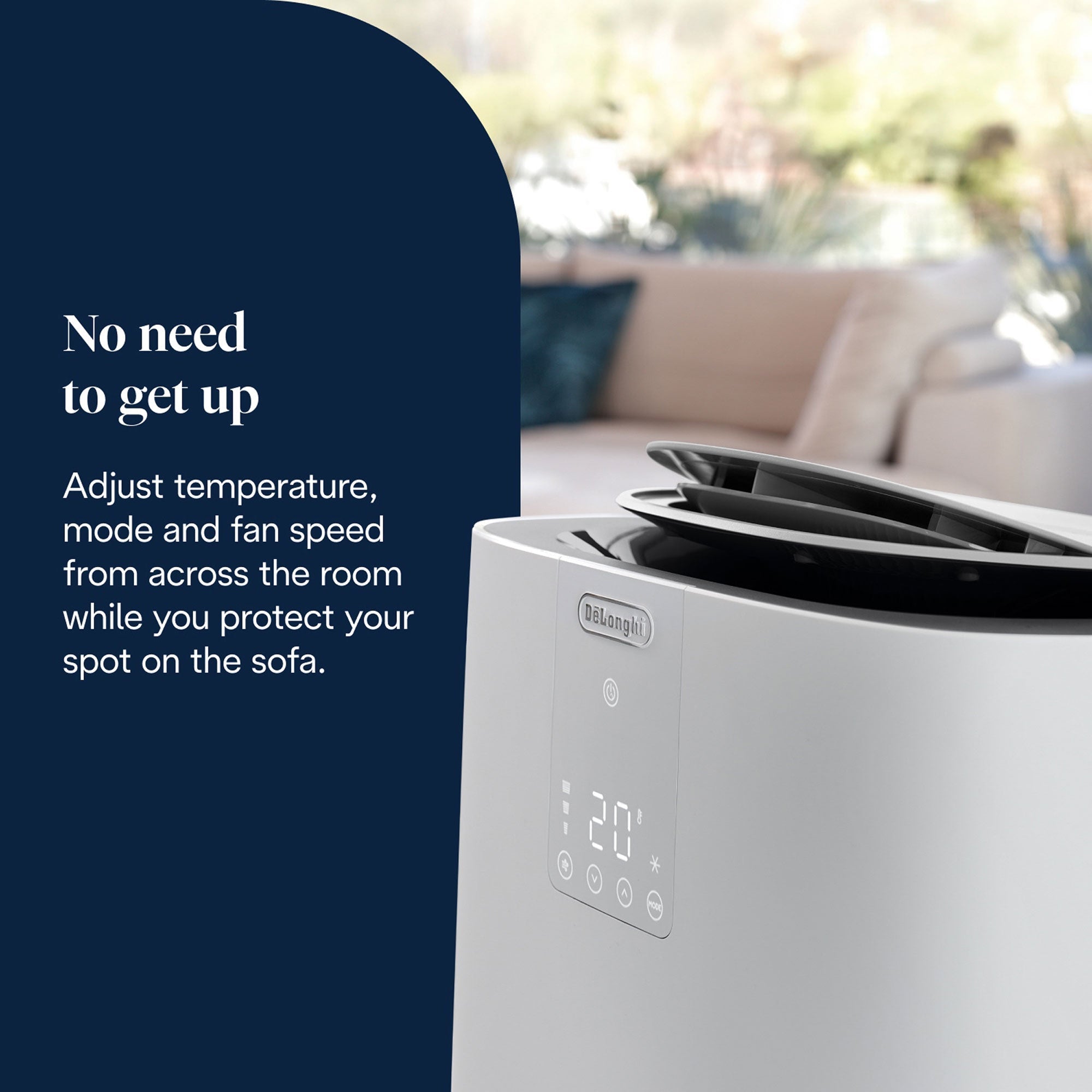 DeLonghi Pinguino AP130i GentleJet Inverter Portable Air Conditioner White | PACAP130IGENTLE