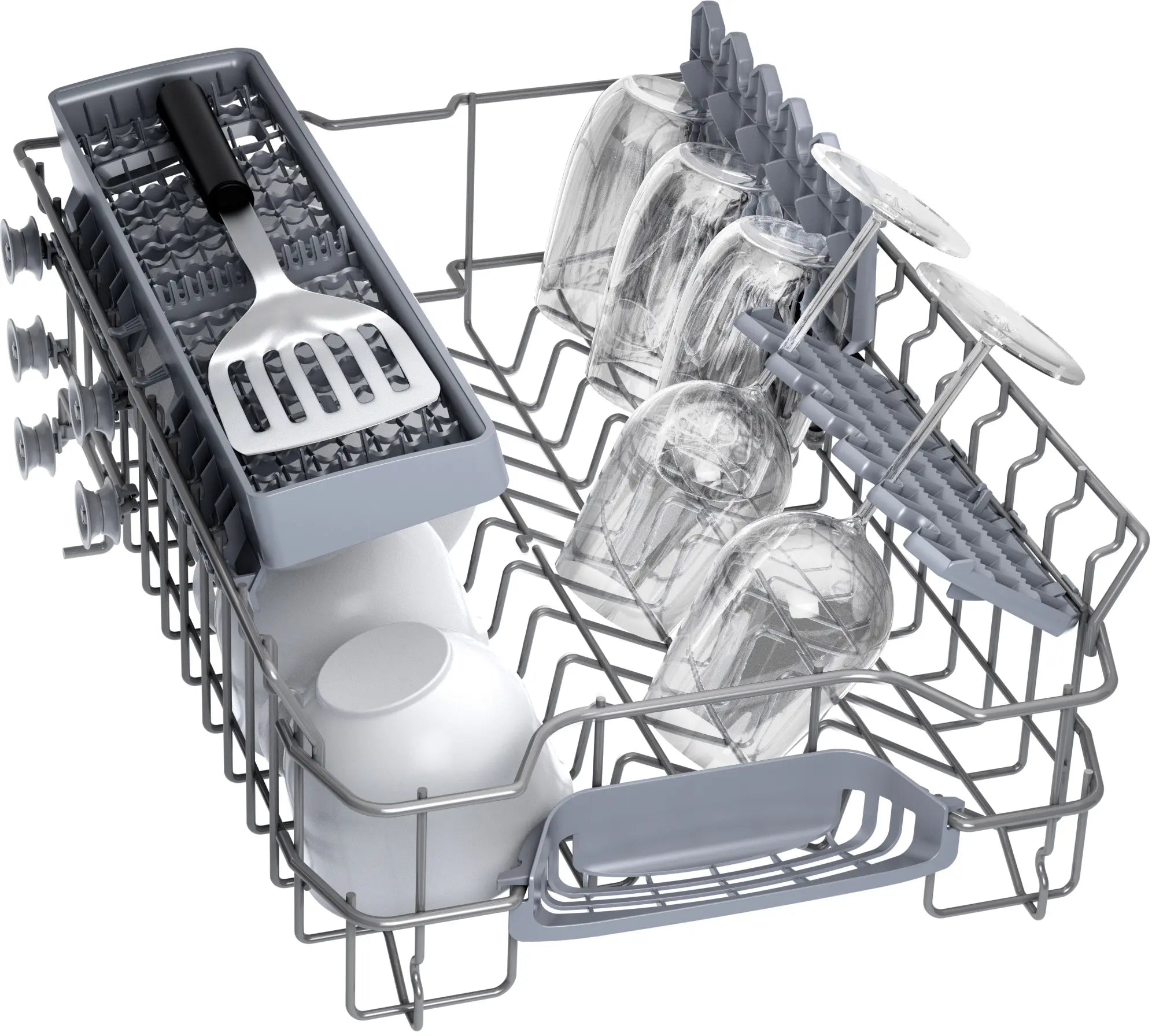 Bosch SPS2IKW01G Series 2 freestanding 45cm slimline dishwasher in White