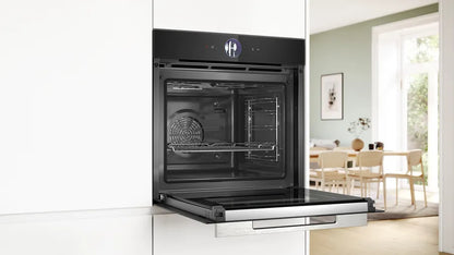 Bosch Series 8, Built-in oven, 60 x 60 cm Black | HBG7764B1B